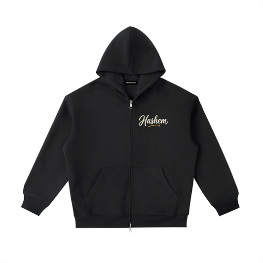 EMETH™ HASHEM TODA — Hoodie Zippé - Noir / S - EMETH