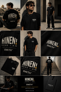 EMETH™ — T-Shirt Hineni - Noir / S - EMETH