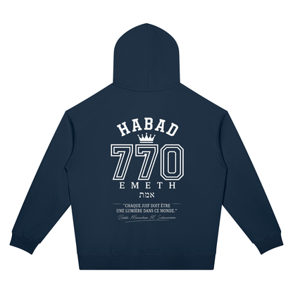 EMETH Habad 770 | Hoodie Oversize Épaules Tombées