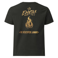 EMETH Ne Désespère Jamais — dos Noir délavé