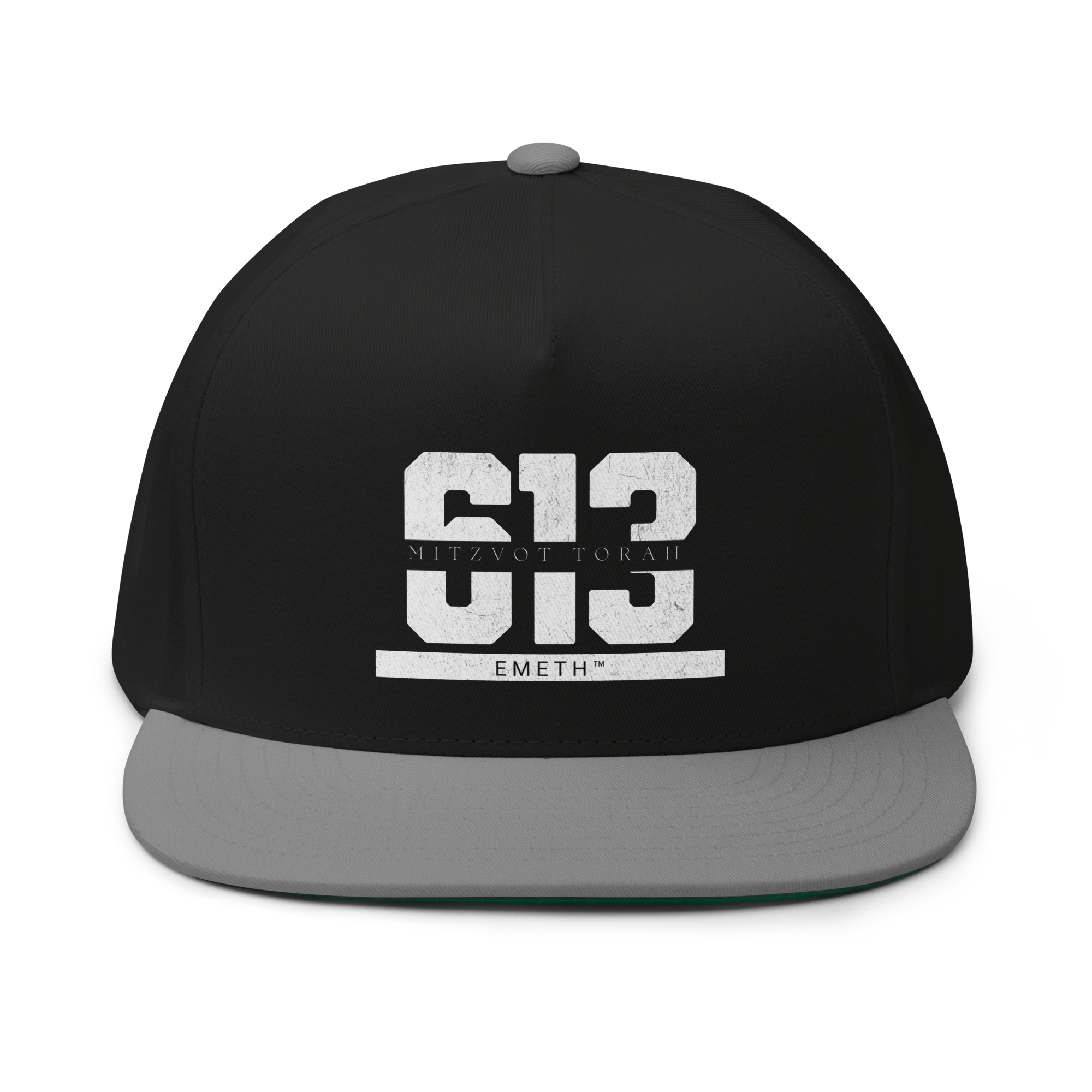 EMETH™ 613 Mitzvot Torah Cap - Noir / Gris - EMETH