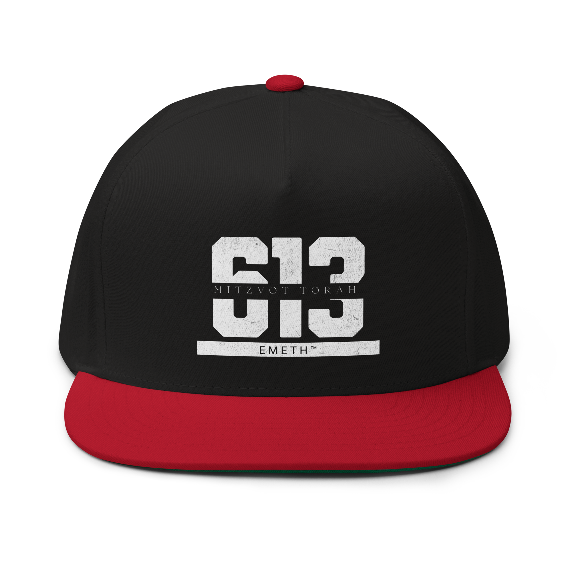 EMETH™ 613 Mitzvot Torah Cap - Noir / Rouge - EMETH