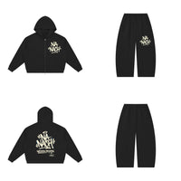 Ensemble EMETH NA'NACH Graffiti Noir — sweat et pantalon, devant et dos