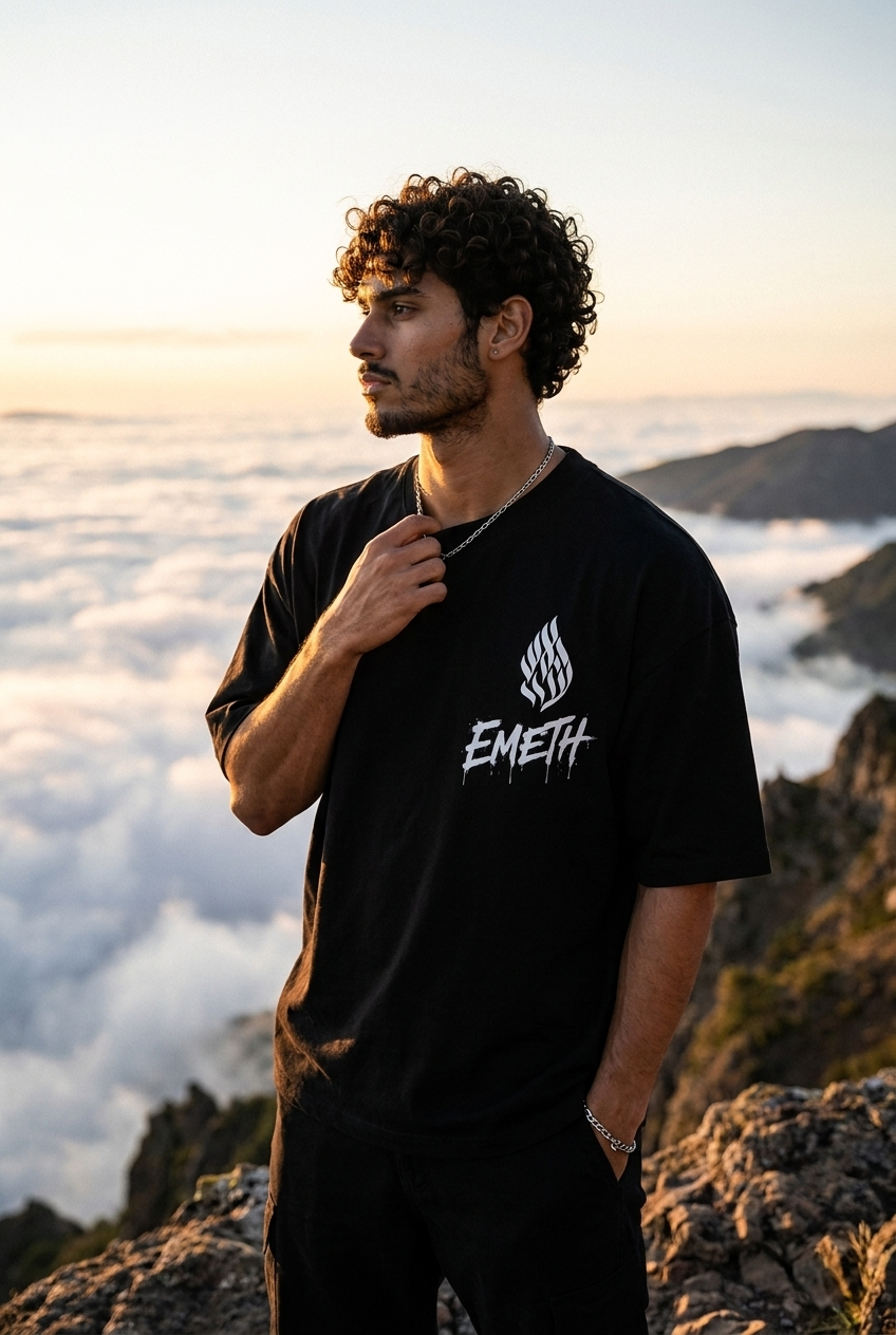 EMETH 148 Heavy Crop Boxy T-Shirt