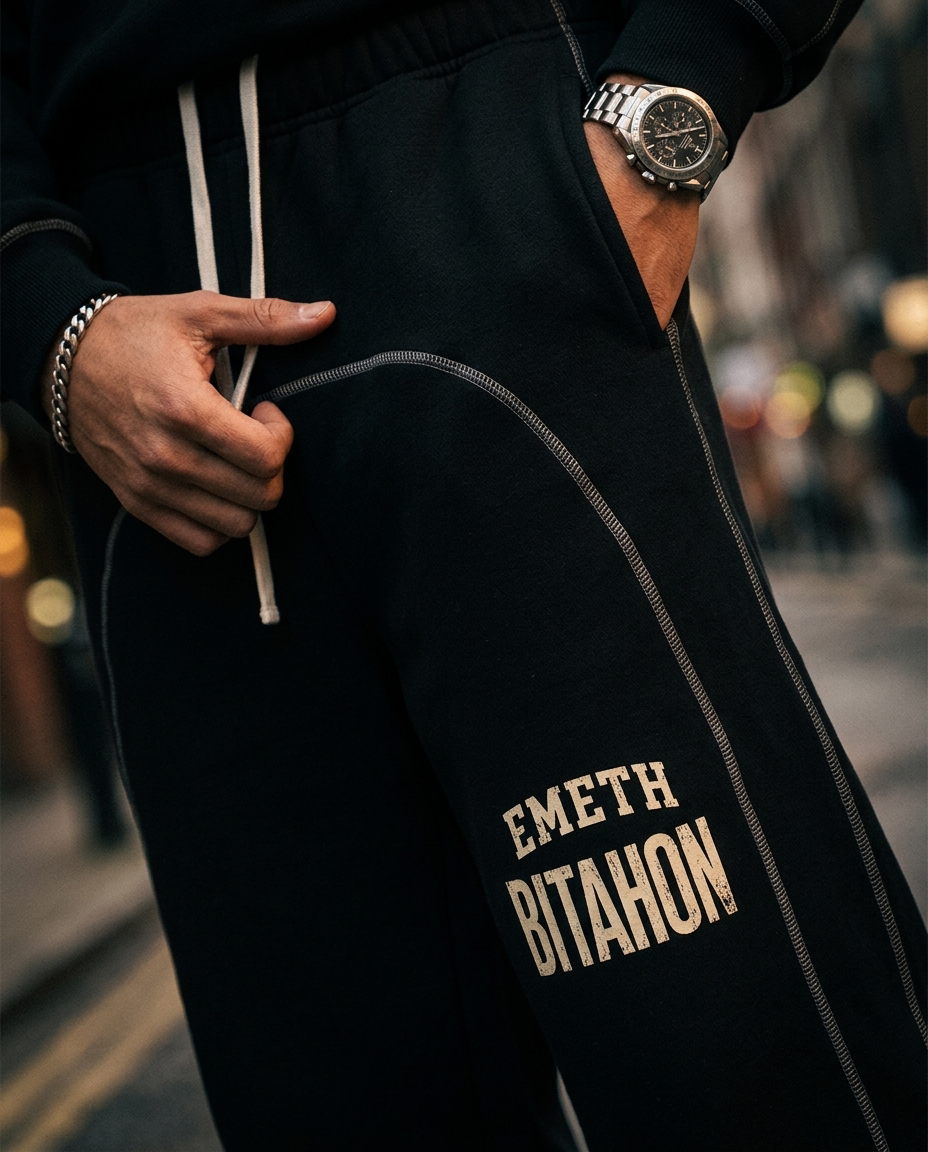 EMETH Pantalon Oversize Heavyweight 350 g/m² – Bitahon