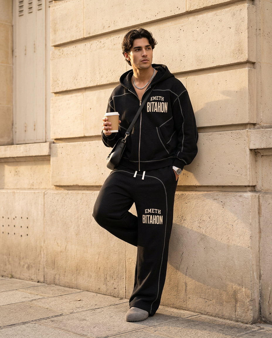 EMETH Pantalon Oversize Heavyweight 350 g/m² – Bitahon