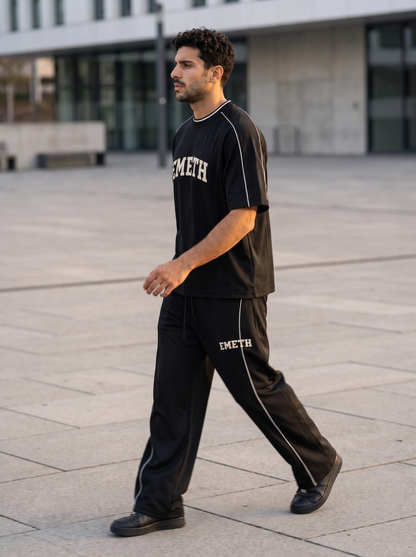 EMETH Pantalon Jogger Premium 390 g/m² – Signature Collegiate