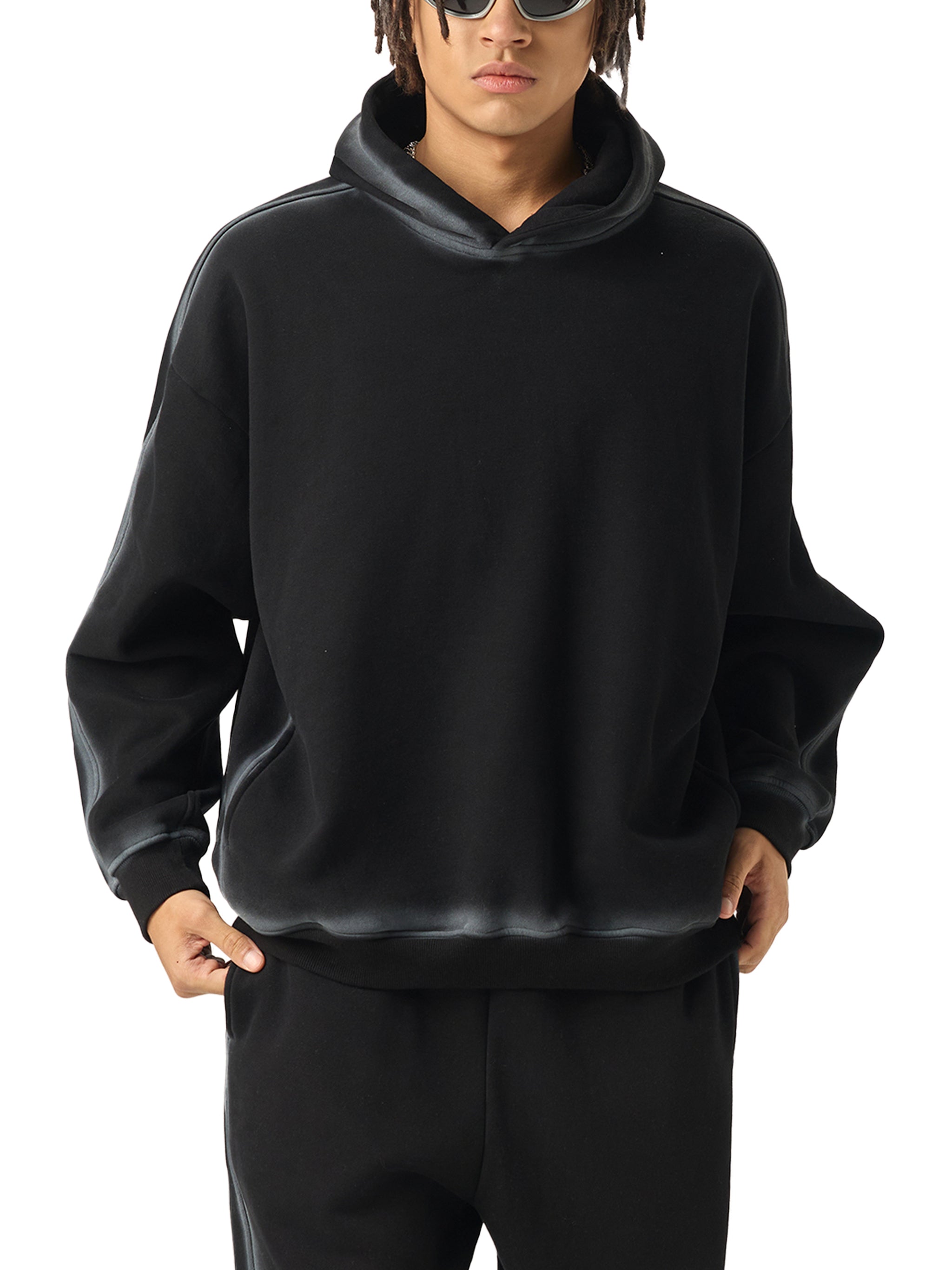 EMETH Washed Hoodie Oversize 350 g/m² – Sweat à Capuche Premium Vintage