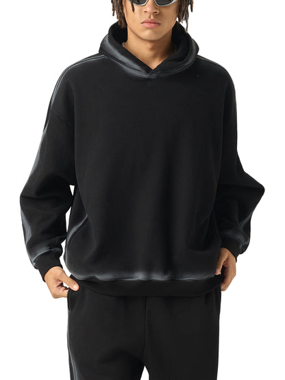 EMETH Washed Hoodie Oversize 350 g/m² – Sweat à Capuche Premium Vintage