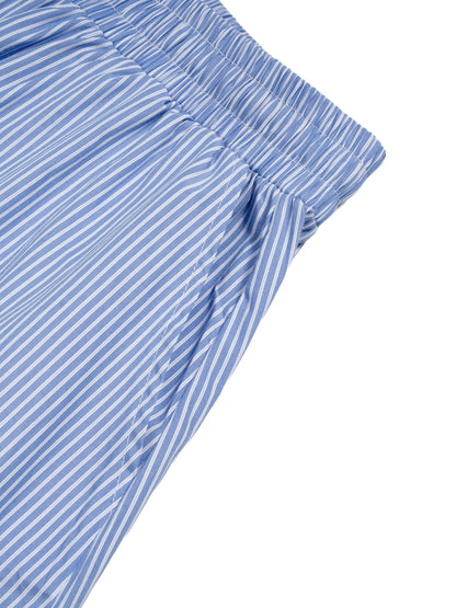 EMETH™ Pantalon Barrel Rayé | Coupe Fuselée Oversize