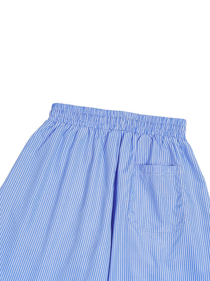 EMETH™ Pantalon Barrel Rayé | Coupe Fuselée Oversize