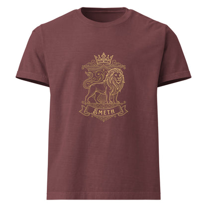 EMETH Lion de Juda Bordeaux délavé — face