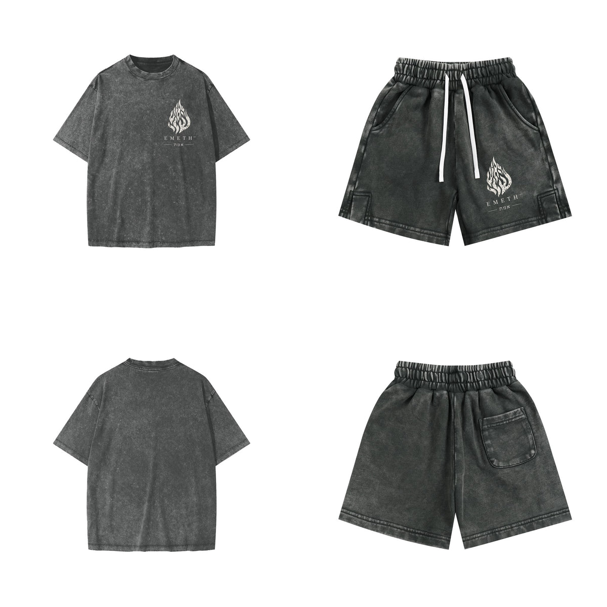 EMETH Kids NA NACH Snow Wash - Gris Foncé