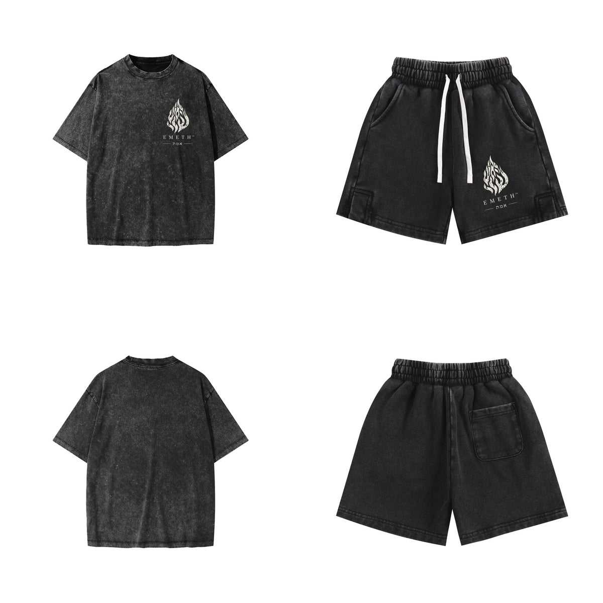 EMETH Kids NA NACH Snow Wash - Noir