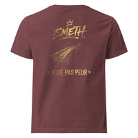 EMETH N'aie Pas Peur — dos Bordeaux délavé