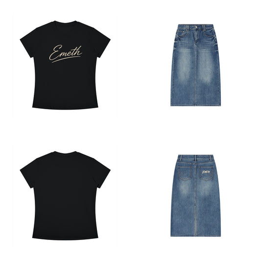 Ensemble Signature T-shirt Jupe Noir