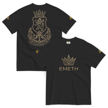 T-Shirt EMETH™ Chain of Generations — Heritage Crest · Heavyweight