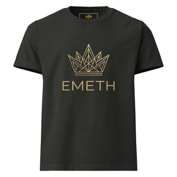 T-Shirt EMETH™ Crown Logo — Signature Edition · Oversize