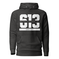 EMETH™ 613 Mitzvot Torah Premium Hoodie - Anthracite chiné / S - EMETH