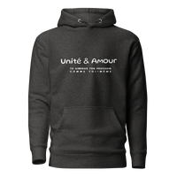EMETH™ Unité & Amour Premium Hoodie - Anthracite chiné / S - EMETH