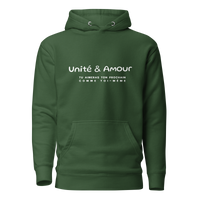EMETH™ Unité & Amour Premium Hoodie - Vert Forêt / S - EMETH
