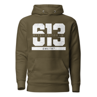 EMETH™ 613 Mitzvot Torah Premium Hoodie - Vert Militaire / S - EMETH