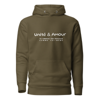 EMETH™ Unité & Amour Premium Hoodie - Vert Militaire / S - EMETH