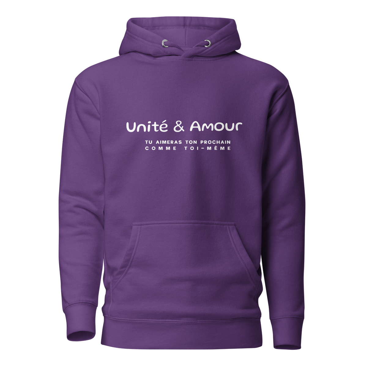 EMETH™ Unité & Amour Premium Hoodie - Violet / S - EMETH