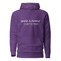 EMETH™ Unité & Amour Premium Hoodie - Violet / S - EMETH
