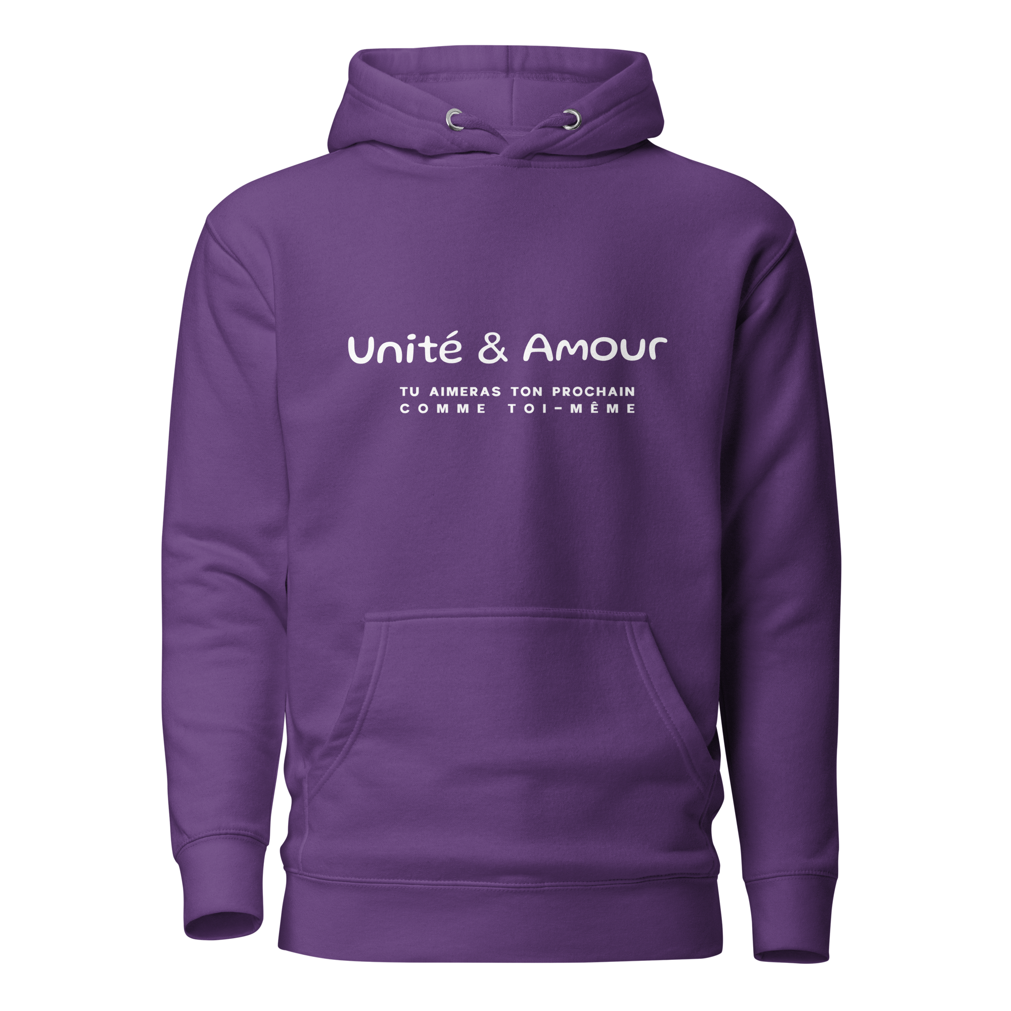 EMETH™ Unité & Amour Premium Hoodie - Violet / S - EMETH