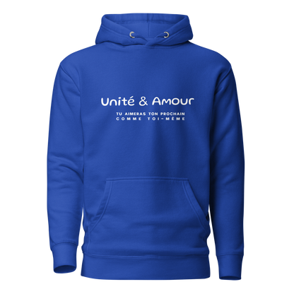 EMETH™ Unité & Amour Premium Hoodie - Bleu roi / S - EMETH