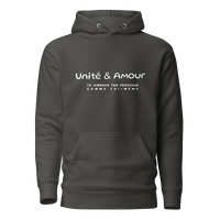 EMETH™ Unité & Amour Premium Hoodie - Noir Vintage / S - EMETH