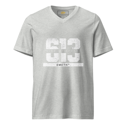 EMETH™ 613 — T-Shirt Col V - Gris Chiné / XS - EMETH
