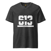 EMETH™ 613 — T-Shirt Col V - Gris Foncé Chiné / XS - EMETH