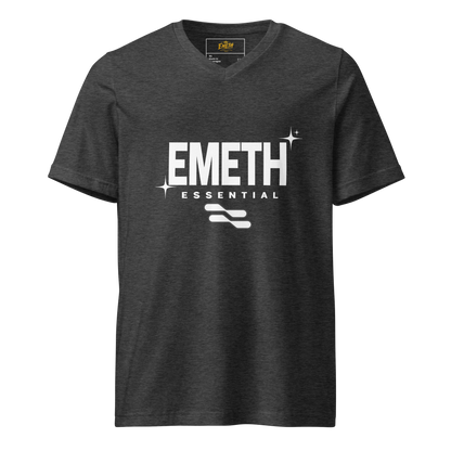 EMETH™ Essentials — T-Shirt Col V - Gris Foncé Chiné / XS - EMETH
