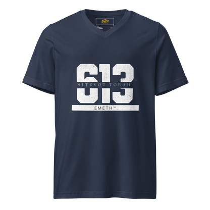 EMETH™ 613 — T-Shirt Col V - Bleu Marine / XS - EMETH