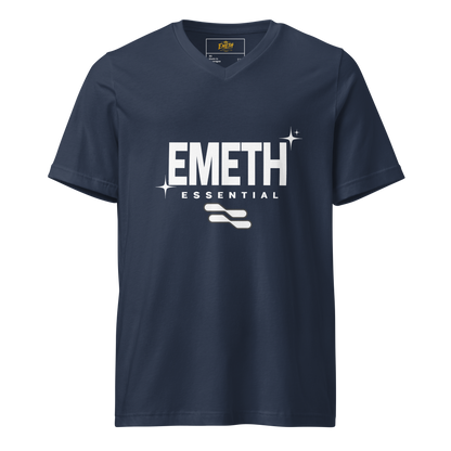 EMETH™ Essentials — T-Shirt Col V - Bleu Marine / XS - EMETH