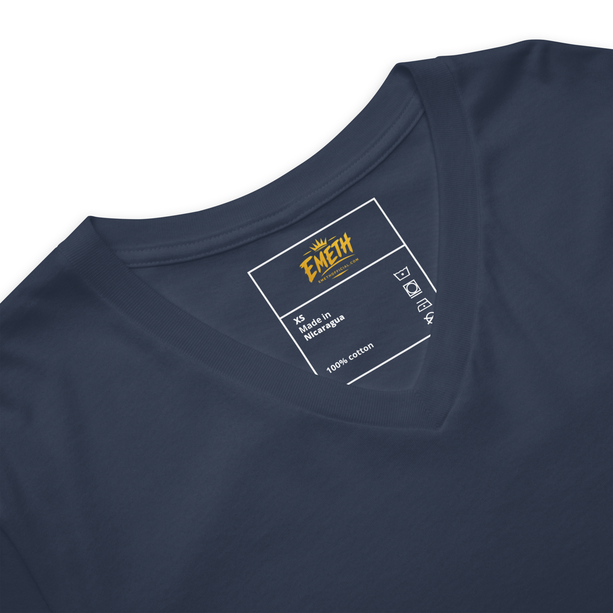 EMETH™ Essentials — T-Shirt Col V - Noir / S - EMETH