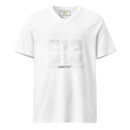EMETH™ 613 — T-Shirt Col V - Blanc / S - EMETH