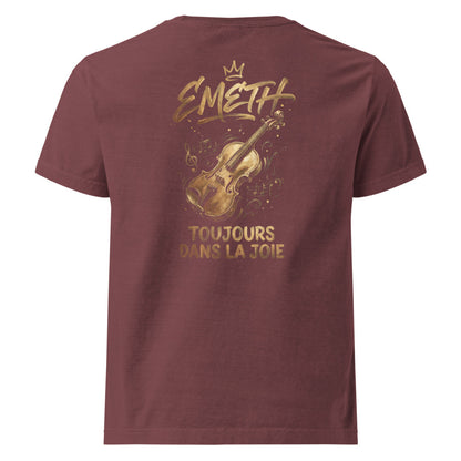 EMETH Toujours dans la Joie — dos Bordeaux délavé